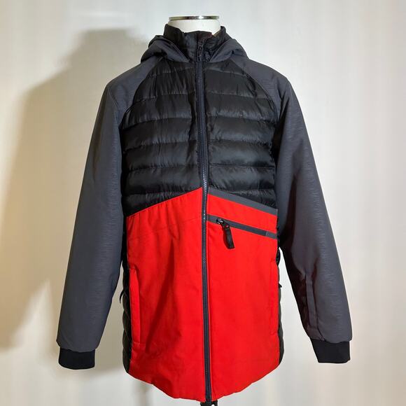 Spyder Volcano Red/Black Dylan Ski Jacket Boys Size 16 Skiing Snowboarding Snow - Picture 1 of 16